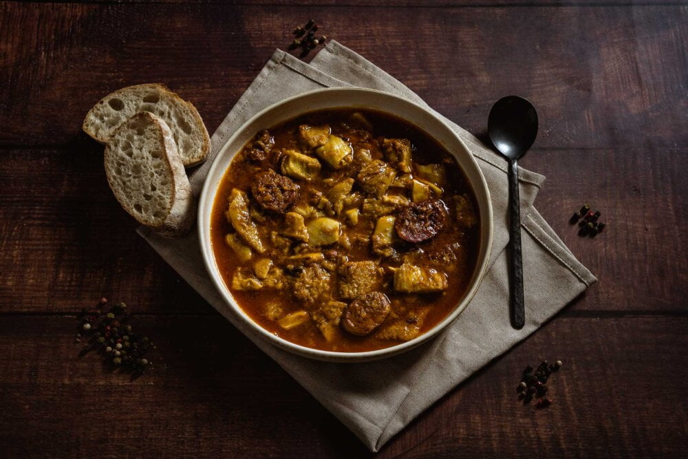 Callos caseros de vaca tudanca de Cantabria